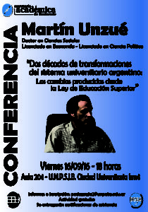 afiche CONFERENCIA Unzué